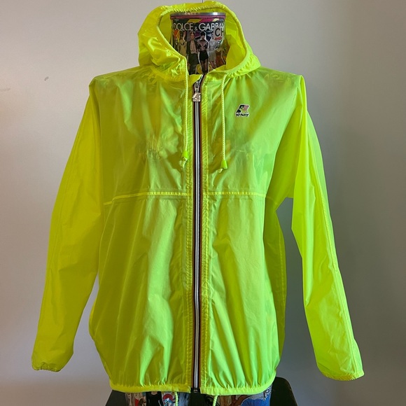 KWay Jackets & Coats Vintage Kway Jacket In 99s Neon Lime Green